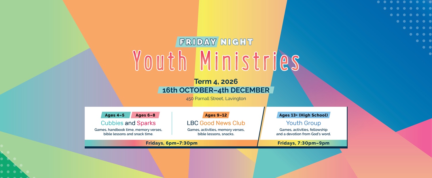 Friday Night Youth Ministries Term 4 2026